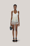 Brassidium Layered Halter Neck Organza Mini Dress for women, from DAS LA VIE, The Viet Concept 