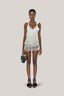 Brassidium Layered Halter Neck Organza Mini Dress for women, from DAS LA VIE, The Viet Concept 