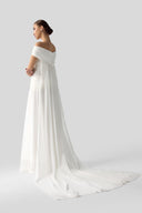 Empress Crystal Draped Chiffon Cape Gown for women, from DANG PHONG DESIGNER, The Viet Concept
