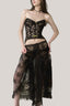  Black Maria Antonia Lace Draped Skirt for women, from La Vierge, The Viet Concept 