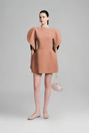 Mocha Mousse Calla Sleeves Dress for women, from Lecia, the Viet Concept 