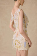 Sol Couture Floral Embellished Sequin Lace Mini Dress for women, from VONTIER DE MONTIER, The Viet Concept