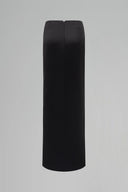 Black Noir Taffeta Low-Rise Maxi Skirt for women, from IHF STUDIO, The Viet Concept 