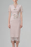 Cream Lovien Midi Dress for women, from White Plan, The Viet Concept