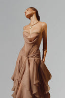 Concord Drape La Medusa Midi Dress for women, from La Vierge, The Viet Concept 