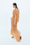 LA VIERGE • Tonantzin Sparkling Draped Maxi Dress