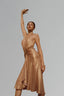 Gold Rose Sole Dorato Maxi Dress for women, from La Vierge, The viet Concept 