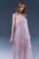 Soriel Ombré Tulle Halter Maxi Dress for women, from JOSEPHINE, The Viet Concept 