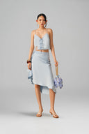 Sea Azure Lace Silk Camisole Top for women, from XITA, The Viet Concept 
