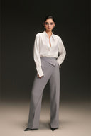 Crossfold Ascott Straight-Leg Tailored Trousers for women, from Keira Tong, The Viet Concept