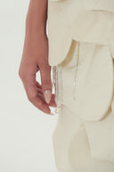 HAYTAN • Seraphina 3D Petal Embellished High-Slit Gown