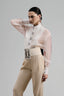 Lolike Straight Cuff Sleeved Organza Shirt for women, from Ha Thanh Viet, The Viet Concept 