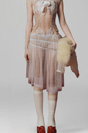 Brown Iris Jumpsuit for women, from La Vierge, The Viet Concept 