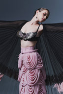 Soar Draped Chiffon Column Skirt for women, from MR CRAZY & LADY SEXY, The Viet Concept 