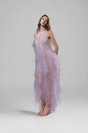 Soriel Ombré Tulle Halter Maxi Dress for women, from JOSEPHINE, The Viet Concept 