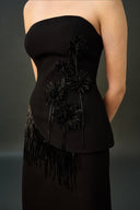 EEGEN STUDIO • Maysa Embellished Strapless Maxi Set