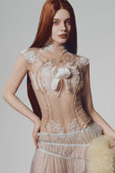 Brown Iris Jumpsuit for women, from La Vierge, The Viet Concept 