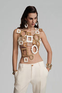 Nude Eldora Top for women, from POEM, the Viet Concept 
