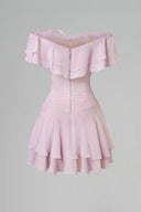 Chérie Draped Floral Embellished Mini Dress for women, from CALISTA, The Viet Concept