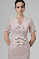 Cream Lovien Midi Dress for women, from White Plan, The Viet Concept