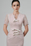Cream Lovien Midi Dress for women, from White Plan, The Viet Concept