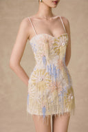 Sol Couture Floral Embellished Sequin Lace Mini Dress for women, from VONTIER DE MONTIER, The Viet Concept