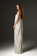 Ivory Aurelia Satin Silk Bustier A-Line Gown for women, from IHF STUDIO, The Viet Concept