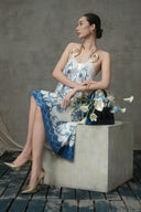 Viet Flowers Sequined Lace Couture Gown for women, from MOC NHU, The Viet Concept