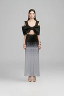 Zella Cropped Bow Silk Blend Top for woman, from ARTI, The Viet Concept 