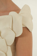 HAYTAN • Seraphina 3D Petal Embellished High-Slit Gown