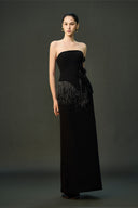 EEGEN STUDIO • Maysa Embellished Strapless Maxi Set