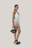 Brassidium Layered Halter Neck Organza Mini Dress for women, from DAS LA VIE, The Viet Concept 