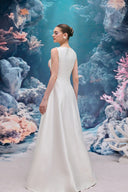 Evelina Coral Crystal Taffeta Couture Gown for women, from 21SIX, The Viet Concept