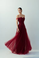 BYDI • Iva Draped Mesh Couture Evening Gown