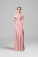 ROSEE de MATIN • Pink Pleated Maxi Dress