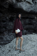 Pearl Éclat Pleated Twill Shorts for women, from CAOSTU, The Viet Concept