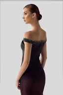 Elite Ombre Leopard Crystal-Embellished Maxi Dress for women, from DANG PHONG DESIGNER, The Viet Concept