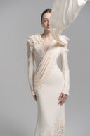L'ALLÉE • Alluring Lace-Appliqué Mermaid Gown