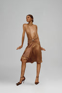Gold Rose Sole Dorato Maxi Dress for women, from La Vierge, The viet Concept 