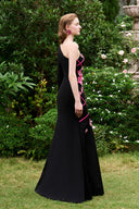 Midnight Bloom One-Shoulder Mermaid Crystal Evening Gown for women, from IHF ATELIER, The Viet Concept 