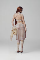 Brown Iris Jumpsuit for women, from La Vierge, The Viet Concept 