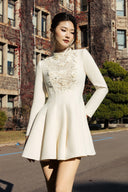 CALISTA • Cream Nivora Mini Dress