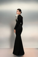Zaina Pearl-Embellished Crepe Evening Gown for women, from 21SIX, The Viet Concept