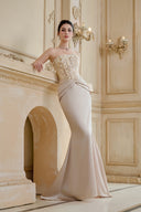Celestine Ethereal Poet Sleeve Embellished Sheer Silk Cape for women, from CALISTA, The Viet Concept 