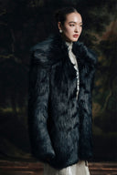 Midnight Eclipse Oversized Faux Fur Coat for women, from HOBB, The Viet Concept 
