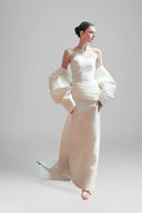 White Cateline Maxi Dress for women, from LINH DOAN, The Viet Concept 