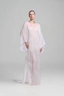 Genus Draped Lace Georgette Maxi Dress for women, fromARTI, The Viet Concept 