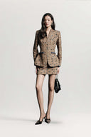 Imperial Metallic Multicolor Tweed Mini Skirt for women, from HOBB, The Viet Concept 