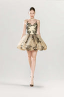 Aline Lace Mermaid Dress with Silk Ruffles for women, from ARTI APPAREL, The Viet Concept 