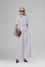 White Diagonal Wrap Top for women, from Keira Tong, The Viet Concept 